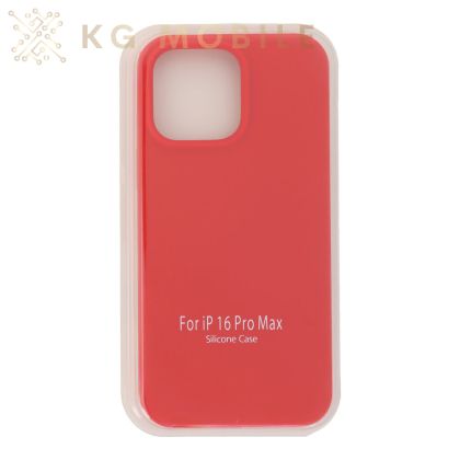 Силиконов Кейс Full Pure Color  за  iPhone 16 Pro Max - Red