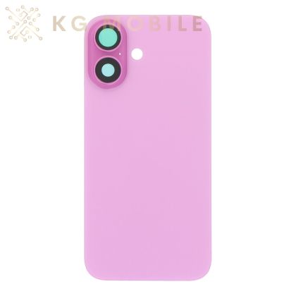 Заден капак за iPhone 16 оборудван + стъкло камера + метална пластина / pink, розов / OEM 