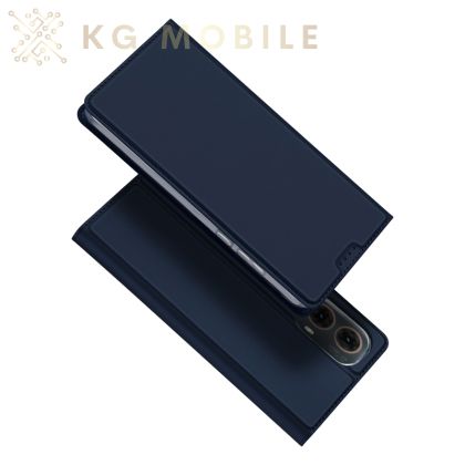 DUX DUCIS Skin За Motorola Moto G85 5G / Blue / Елегантен Луксозен Калъф Тип Тефтер 