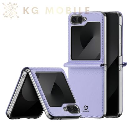 Кейс DUX DUCIS Bril Series Leather за Samsung Z Flip 6 / F741 / Z Flip 7 FE / F761- Purple