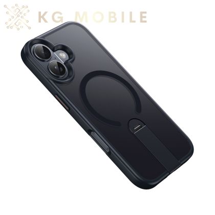 Силиконов Кейс Rotation Bracket Magnetic за iPhone 17 - черен