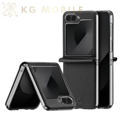 Кейс DUX DUCIS Bril Series Leather за Samsung Z Flip 6 / F741 / Z Flip 7 FE / F761- Black