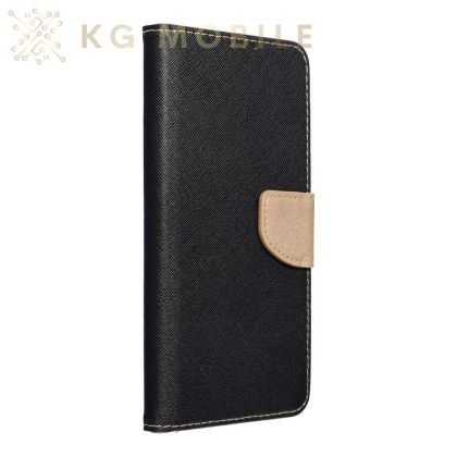 Калъф Тип Тефтер  Fancy Book for SAMSUNG A13 5G / A04S black / gold