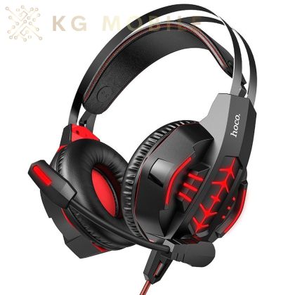 Светеща геймърска слушалка HOCO W102 Cool tour gaming headphones