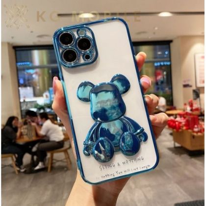 Силиконов Кейс BEAR CASE IPHONE 13 - Син