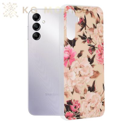 Силиконов гръб Marble Series за Samsung A14 4G/5G - Mary Berry Nude