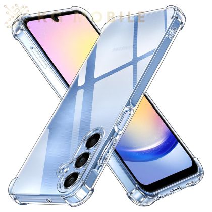 Силиконов Кейс Shockproof Clear Silicone - Samsung Galaxy A25 5G - Clear