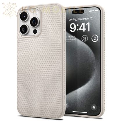  Кейс Spigen - Liquid Air - iPhone 15 Pro - Natural Titanium