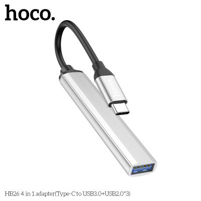 Type-C  Хъб Hoco HB26 USB3.0+USB2.0*3