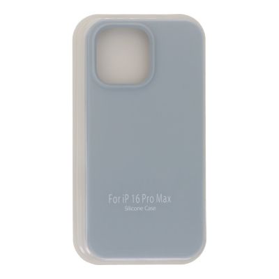 Силиконов Кейс Full Pure Color  за  iPhone 16 Pro Max -  Grey Blue