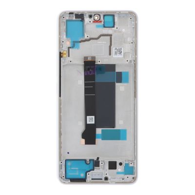 LCD Дисплей за Xiaomi Redmi Note 13 Pro 5G / с рамка / white, бял /  Оригинал / 