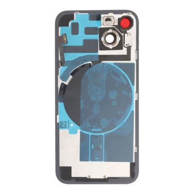 Заден капак  за iphone 14 оборудван + стъкло камера + метална пластина + светкавица - жълт, yellow / OEM 