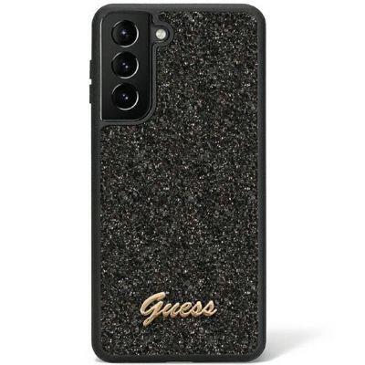 Original faceplate case GUESS GUHCS23LHGGSHK for SAMSUNG S23 Ultra (Fixed Glitter / black)