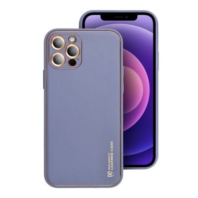 Силиконов Кейс LEATHER Case for IPHONE 13 Лилав