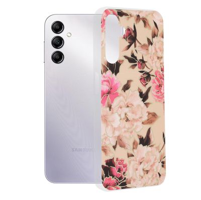 Силиконов гръб Marble Series за Samsung A14 4G/5G - Mary Berry Nude