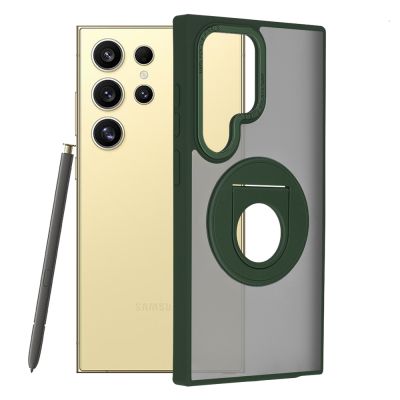  Кейс Shock  MagSafe Ghost Holder Series - Samsung Galaxy S24 Ultra - Matte Green