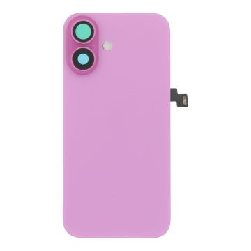 Заден капак за iPhone 16 оборудван + стъкло камера + метална пластина + светкавица - pink , розов /  OEM /