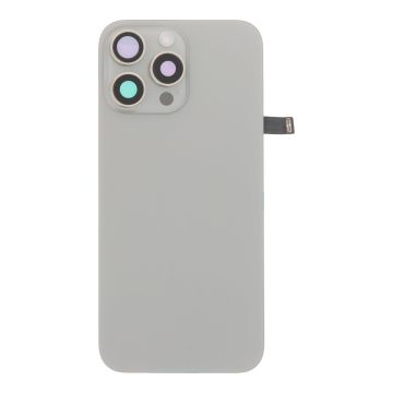 Заден капак за iPhone 16 Pro Max, оборудван / natural titanium, сив /  OEM /