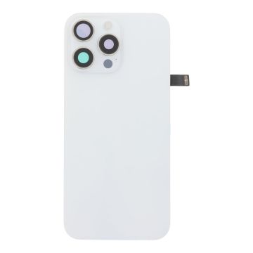 Заден капак за iPhone 16 Pro Max, оборудван / white titanium, бял /  OEM /