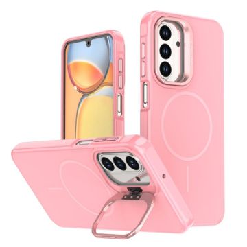 Силиконов Кейс Bracket за Samsung Galaxy A17 / A16 - розов
