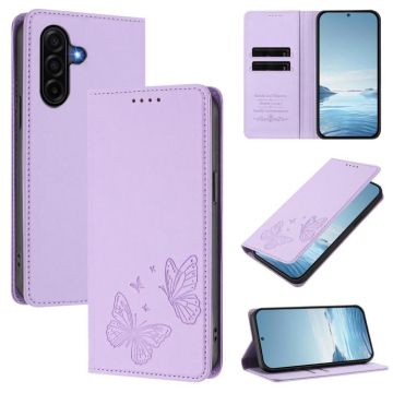 Калъф Тип Тефтер Butterfly За Samsung Galaxy A57 5G - лилав