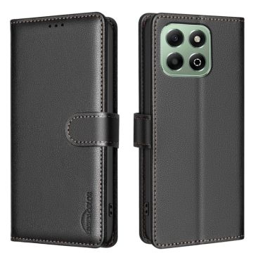 Leather Калъф Тип Тефтер За Honor X6b - черен