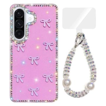 Кейс Sparkling за Samsung Galaxy A36 / A56  5G - блестящо светло лилаво