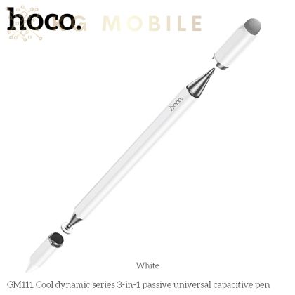 Hoco GM111 3 в 1 цифрова писалка за смартфони и таблети - бял