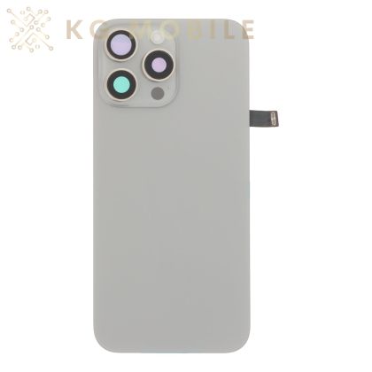 Заден капак за iPhone 16 Pro Max, оборудван / natural titanium, сив /  OEM /