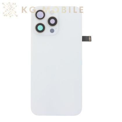 Заден капак за iPhone 16 Pro Max, оборудван / white titanium, бял /  OEM /