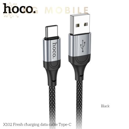 HOCO Кабел USB  към Type-C „ X102 Fresh  (1M) - Черен