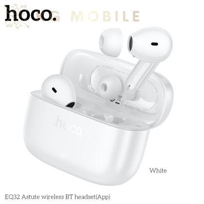 Безжични слушалки HOCO EQ32 Astute  (бели)