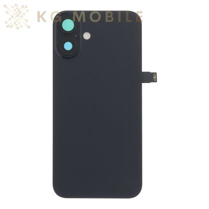 Заден капак за iPhone 16 Plus / оборудван / Black ,черен /  OEM /
