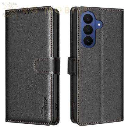 Leather Калъф Тип Тефтер За Samsung Galaxy A37 5G - черен