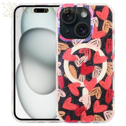 Силиконов Кейс Jungle за iPhone 15 - Love
