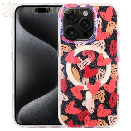 Силиконов Кейс Jungle за iPhone 15 Pro Max - Love