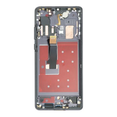 LCD Дисплей за Huawei P30 Pro / VOG-L09, VOG-L29 - Рамка / Черен / Оригинал Service pack