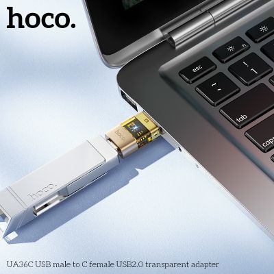 HOCO UA36C  USB към USB-C женски адаптер