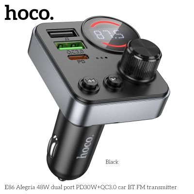 FM Трансмитер Hoco E86 , Зареждане 48 W, PD30W + QC3.0