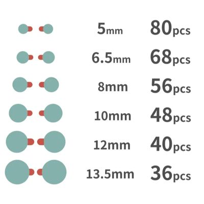 YCS PT01 защитни стикери за обектива на камерата на телефона - 328 бр.