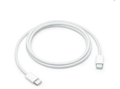 Кабел за зареждане Apple 60W (USB-C) бял MW493ZM/A