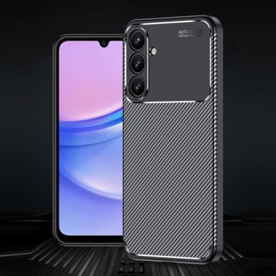 Силиконов Кейс Carbon за Samsung Galaxy A16 / A16 5G - черен