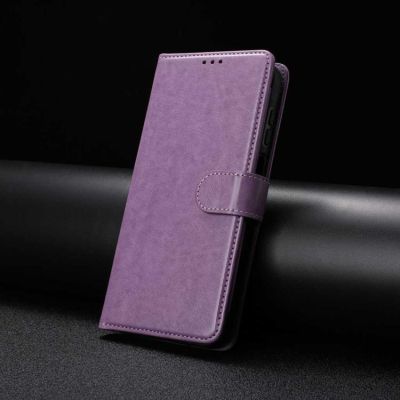 Калъф Тип Тефтер Lambskin За Samsung Galaxy A17 4G / 5G - лилав