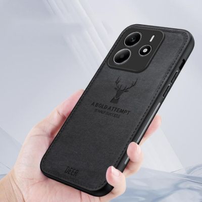 Силиконов Кейс Deer за Xiaomi Redmi Note 14 5G - черен