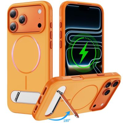 Силиконов Кейс Imitation за iPhone 17 Pro Max - оранжев