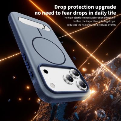 Силиконов Кейс Imitation за iPhone 17 Pro Max - син