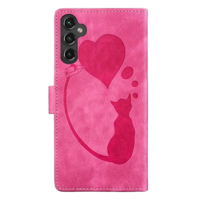 Калъф Тип Тефтер Heart За Samsung Galaxy A37 5G - розов