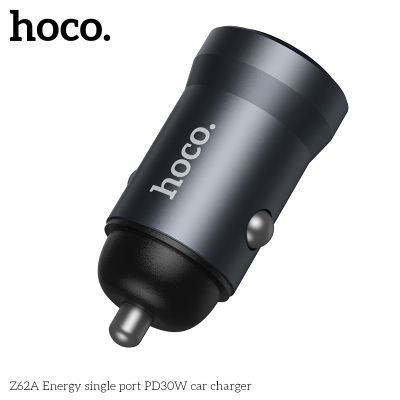 Hoco Z62A Energy Зарядно за кола , Type-C PD30W, метално сиво