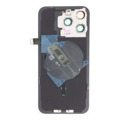 Заден капак за iphone 15 Pro Max оборудван + стъкло камера + светкавица - White Titanium, бял  / OEM /