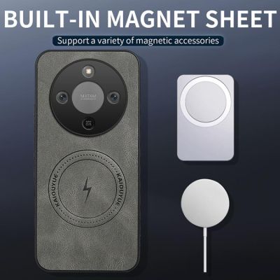 Кейс WANLONFENG за Honor Magic 8 Lite 5G / X9d 5G - черен